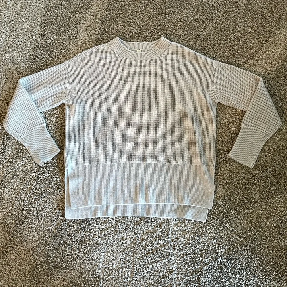 MARGARET O’LEARY 100% Cashmere sweater. Light gray. Size XS - Picture 1 of 4